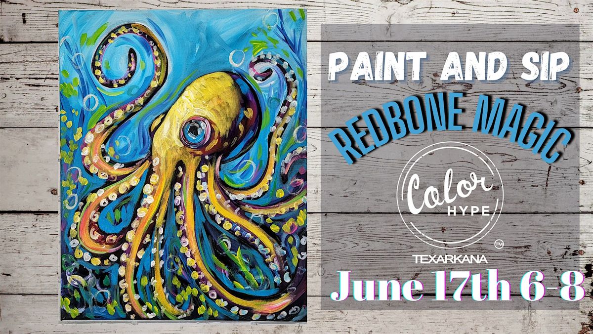 "Neon Octopus" Paint and Sip with ColorHype TXK at Redbone Magic, 17 June | Event in Texarkana | AllEvents