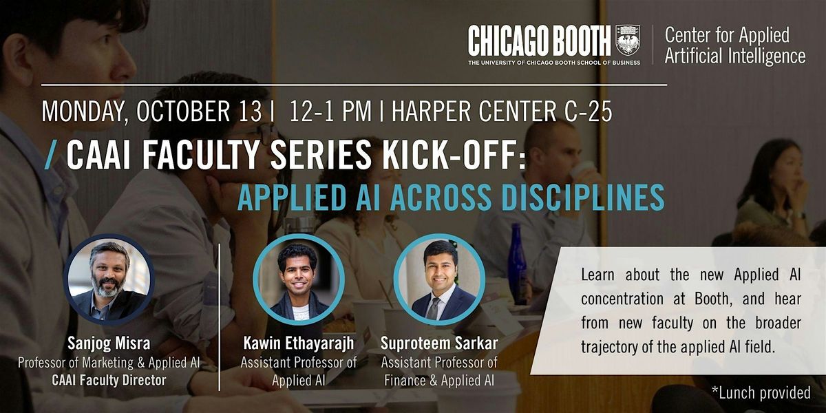 Applied AI Faculty Series | Event in Chicago | AllEvents