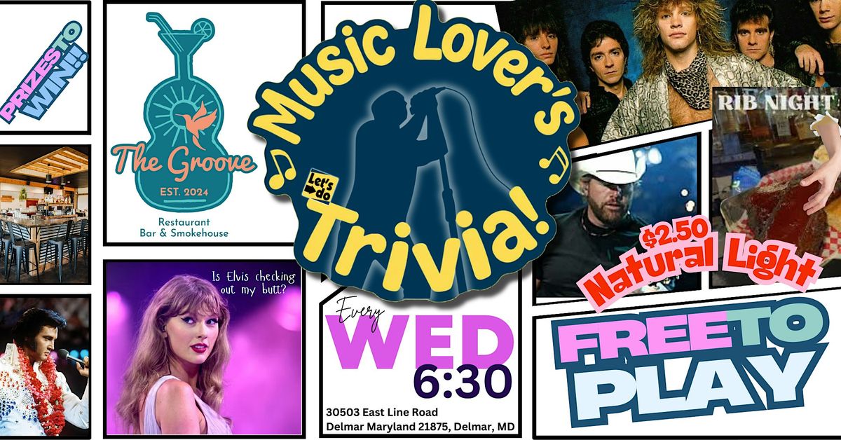 Delmar, MD - Music Lover's Trivia! @The Groove | Event in Delmar | AllEvents