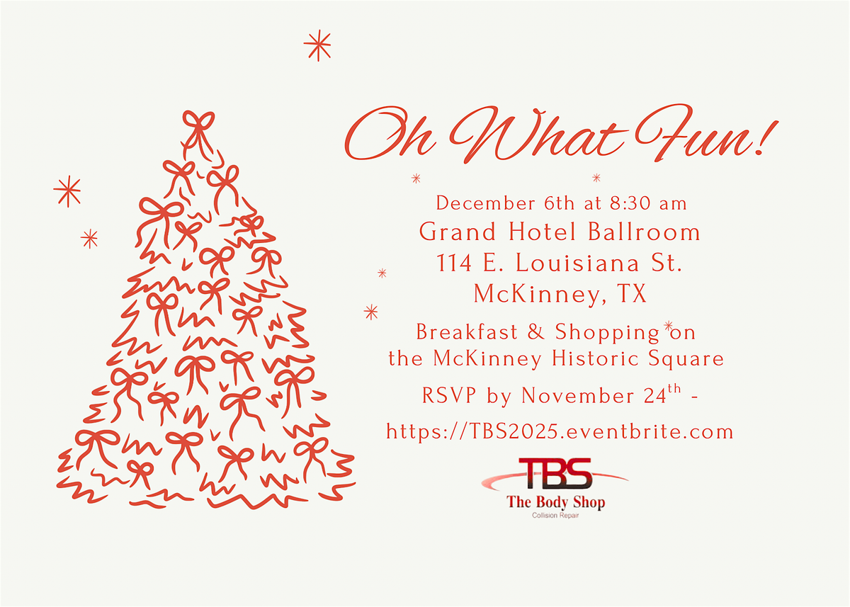 TBS Client Appreciation 2025, 6 December | Event in McKinney | AllEvents