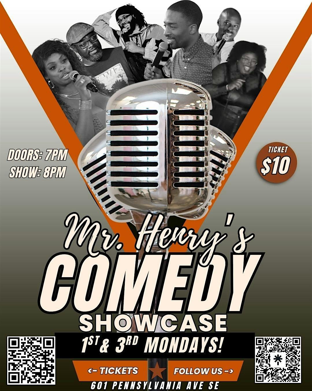Mr. Henry Comedy Showcase, 4 August | Event in Washington | AllEvents