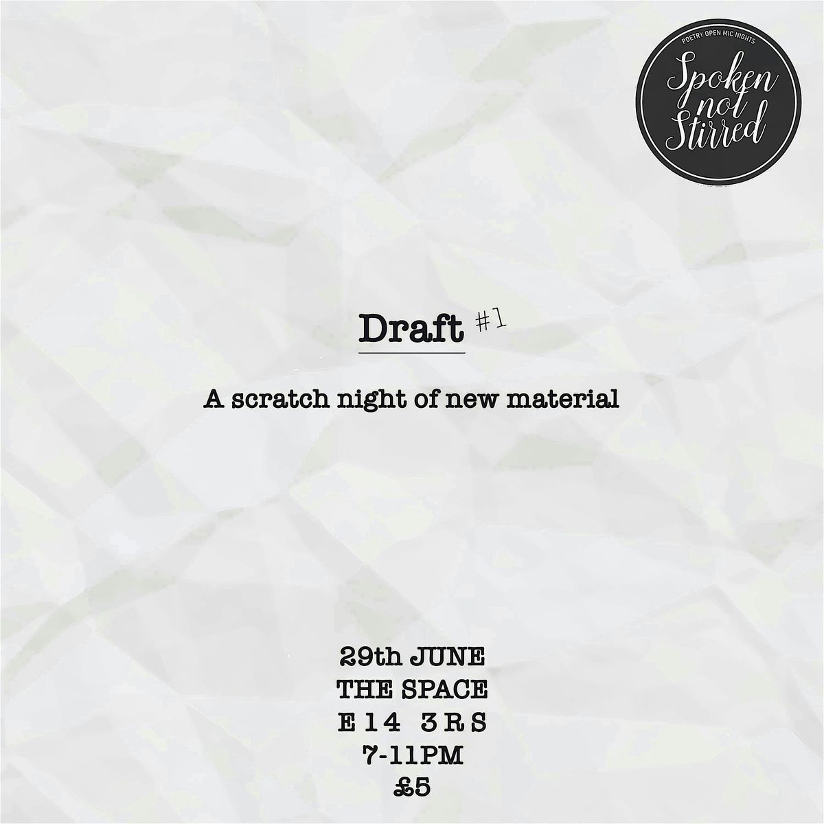 Draft - Scratch Night at The Space, 29 June | Event in London | AllEvents