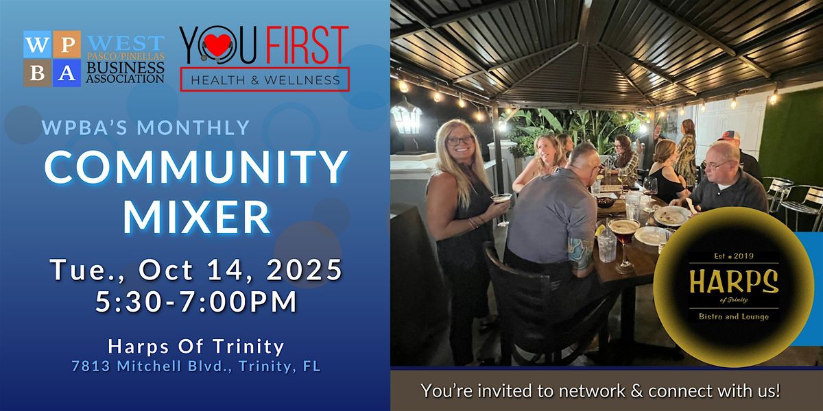 WPBA's Community Mixer - Oct 2025, Sponsored by You First Health & Wellness, 14 October | Event in New Port Richey