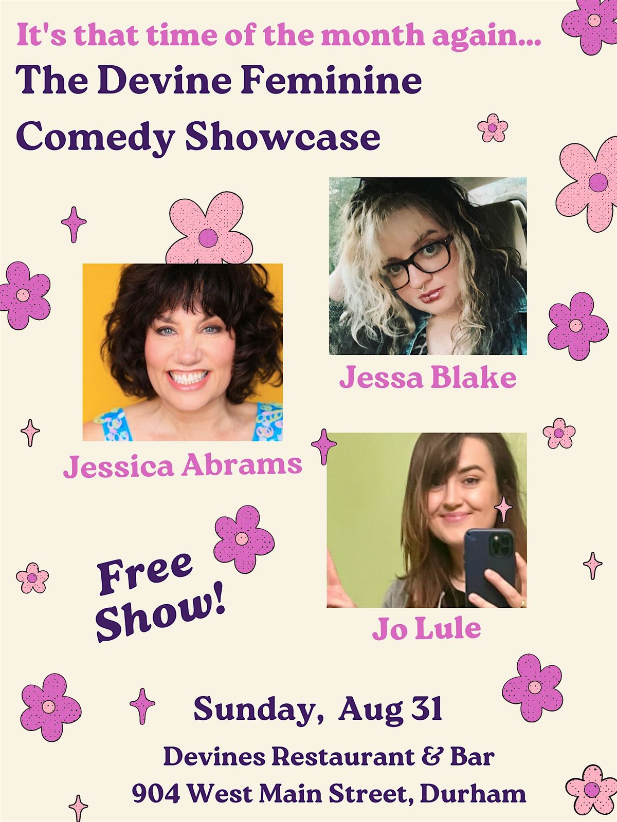 The Devine Feminine Comedy Showcase, 31 August | Event in Durham | AllEvents
