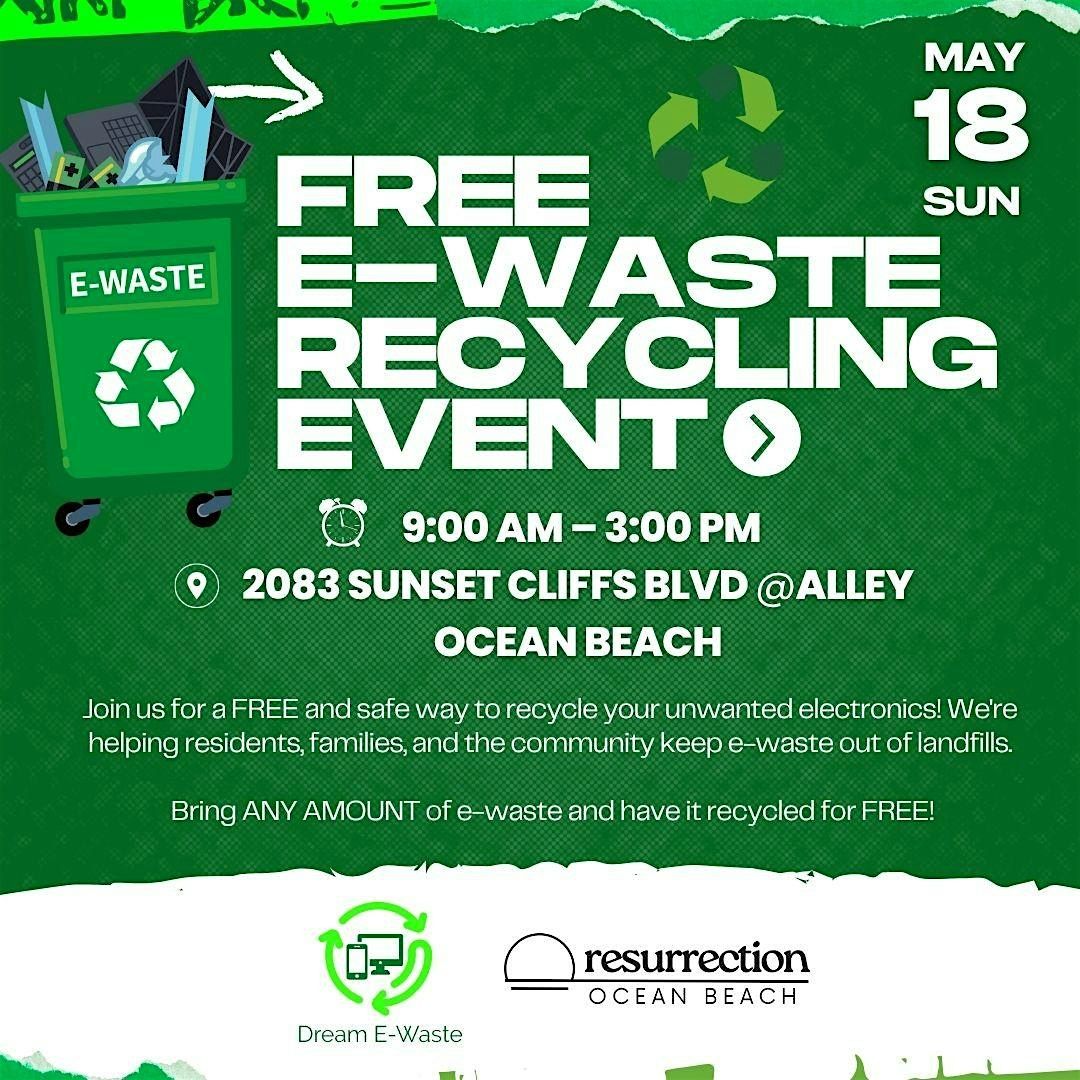 FREE Electronic Recycling Drive in Ocean Beach | Event in San Diego | AllEvents
