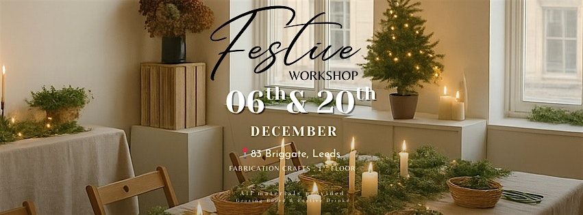 Signature Cetrepiece Workshop, 6 December | Event in Leeds | AllEvents