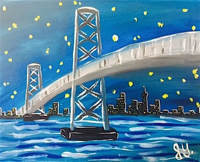Paint & Sip "Bay Bridge at Night" @ REFUGE San Mateo | Event in San Mateo | AllEvents