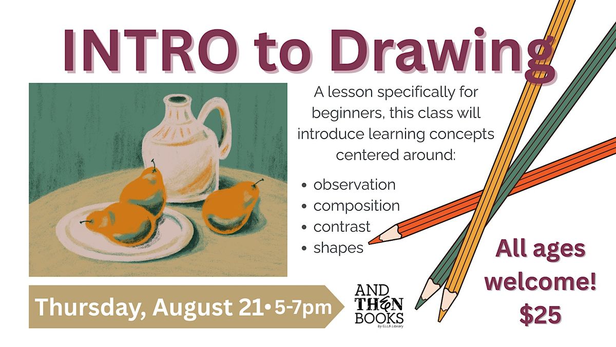 Intro to Drawing, 21 August | Event in Rossville | AllEvents