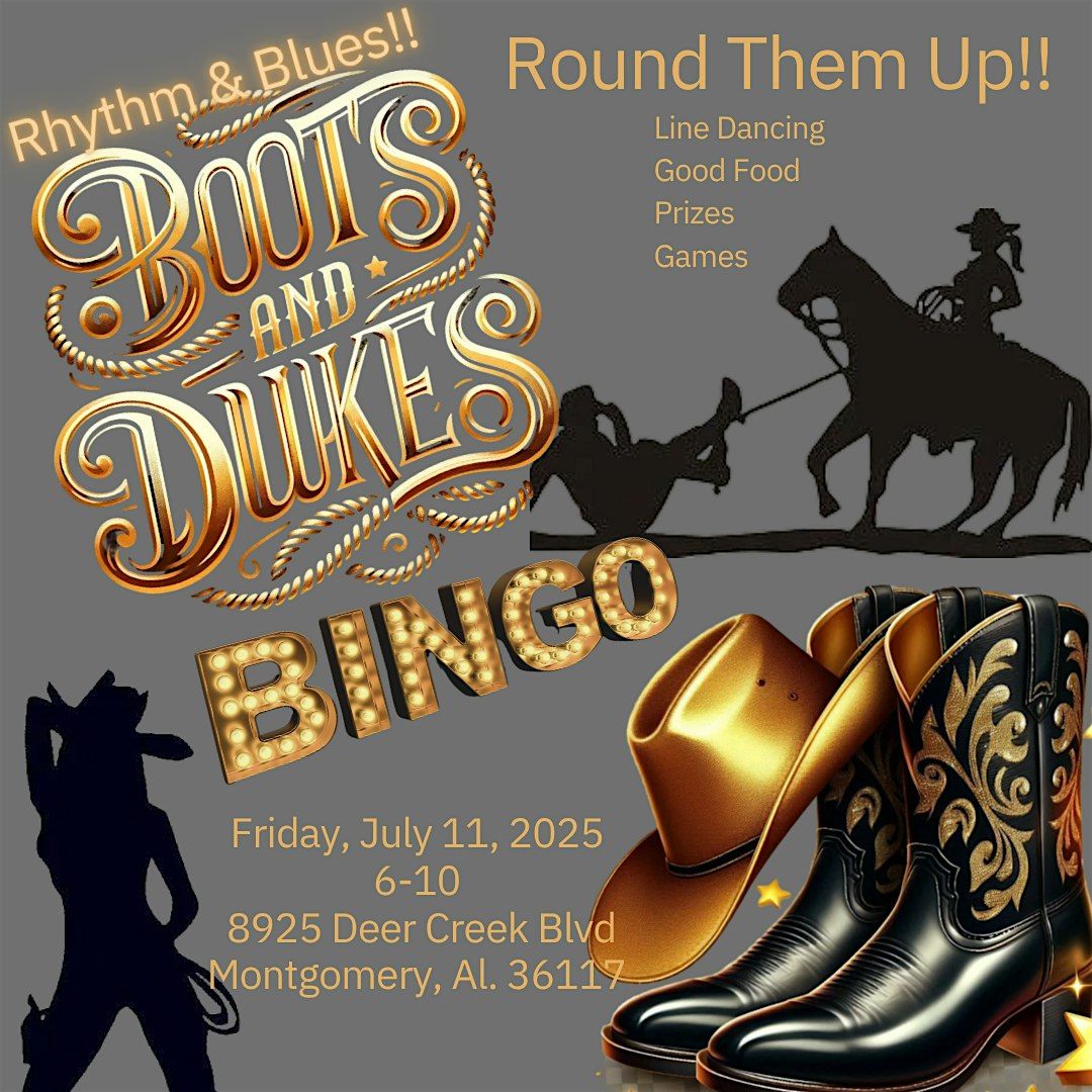 R&B Music Bingo Boots and Dukes Edition, 11 July | Event in Montgomery | AllEvents