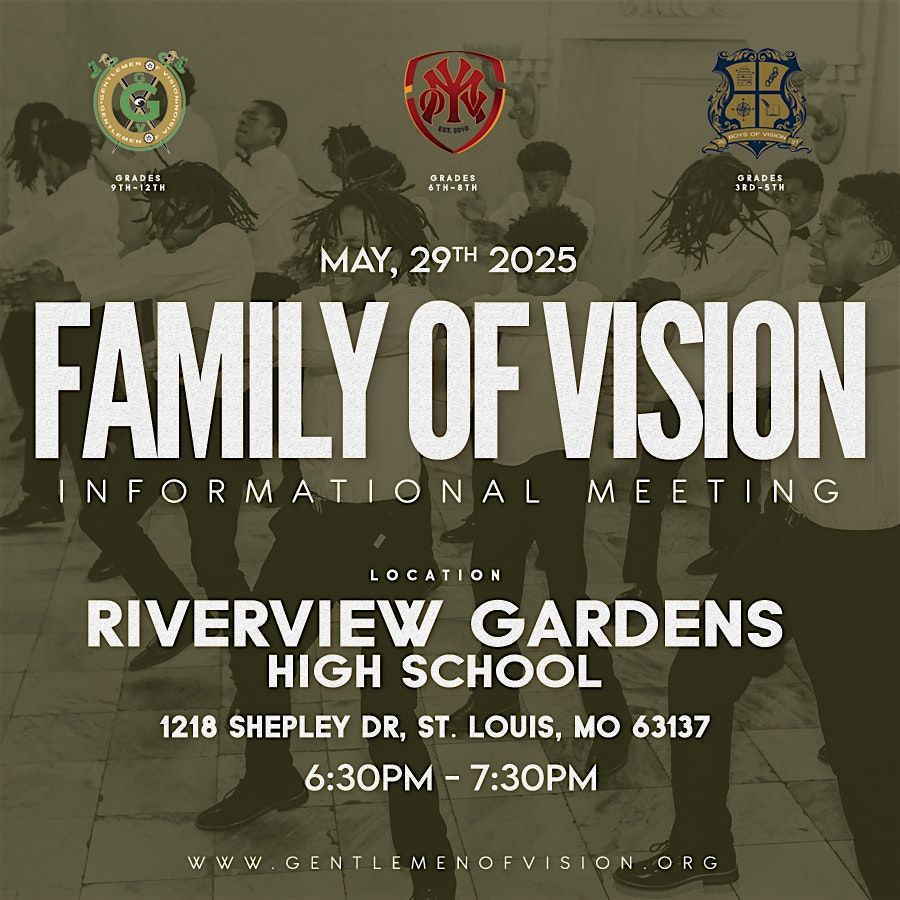 Family of Vision Informational Meeting 2025, 29 May | Event in St. Louis | AllEvents
