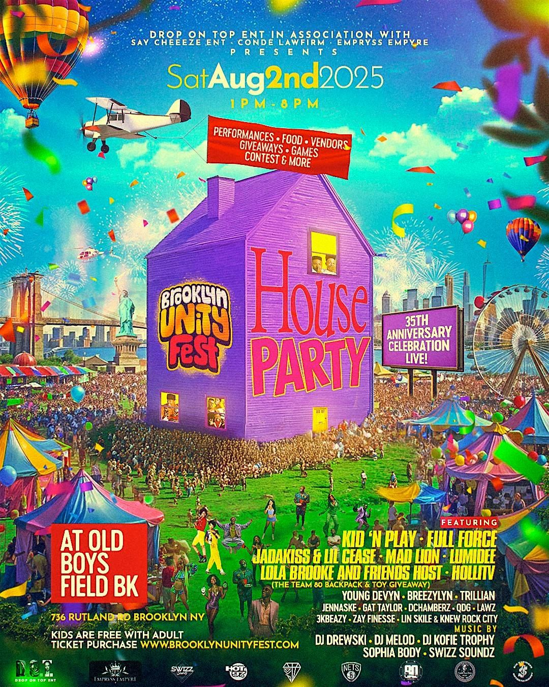 Brooklyn Unity Fest House Party, 2 August | Event in Brooklyn | AllEvents