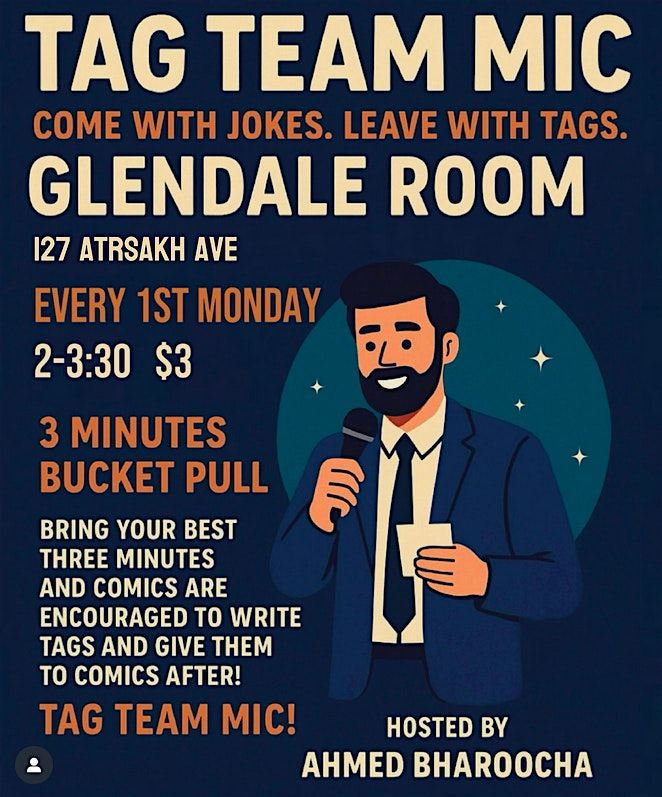 Tag Team Open Mic, 7 July | Event in Glendale | AllEvents