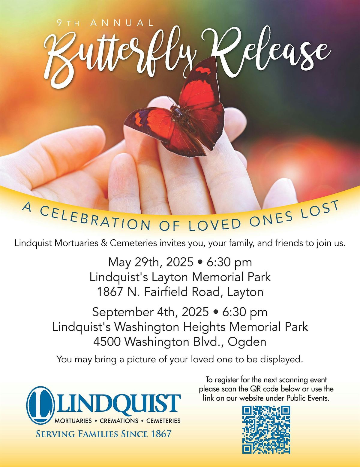 Butterfly Release - September 4th, 2025, 4 September | Event in Ogden | AllEvents