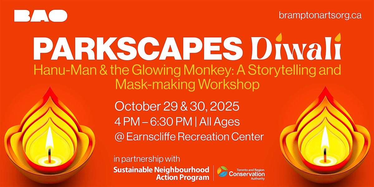 Parkscapes Diwali - Hanu-Man & the Glowing Monkey Workshop, 29 October | Event in Brampton | AllEvents