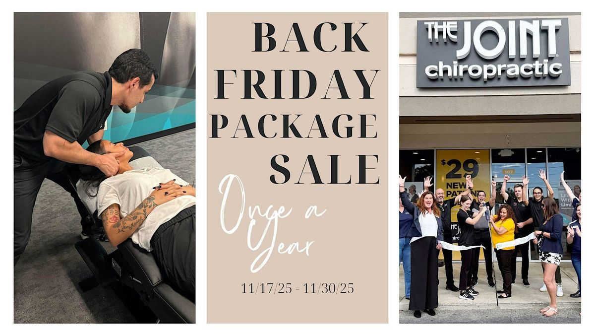 Back Friday Package Sale at The Joint Chiropractic – Ocala | Unbeatable | Event in Ocala | AllEvents