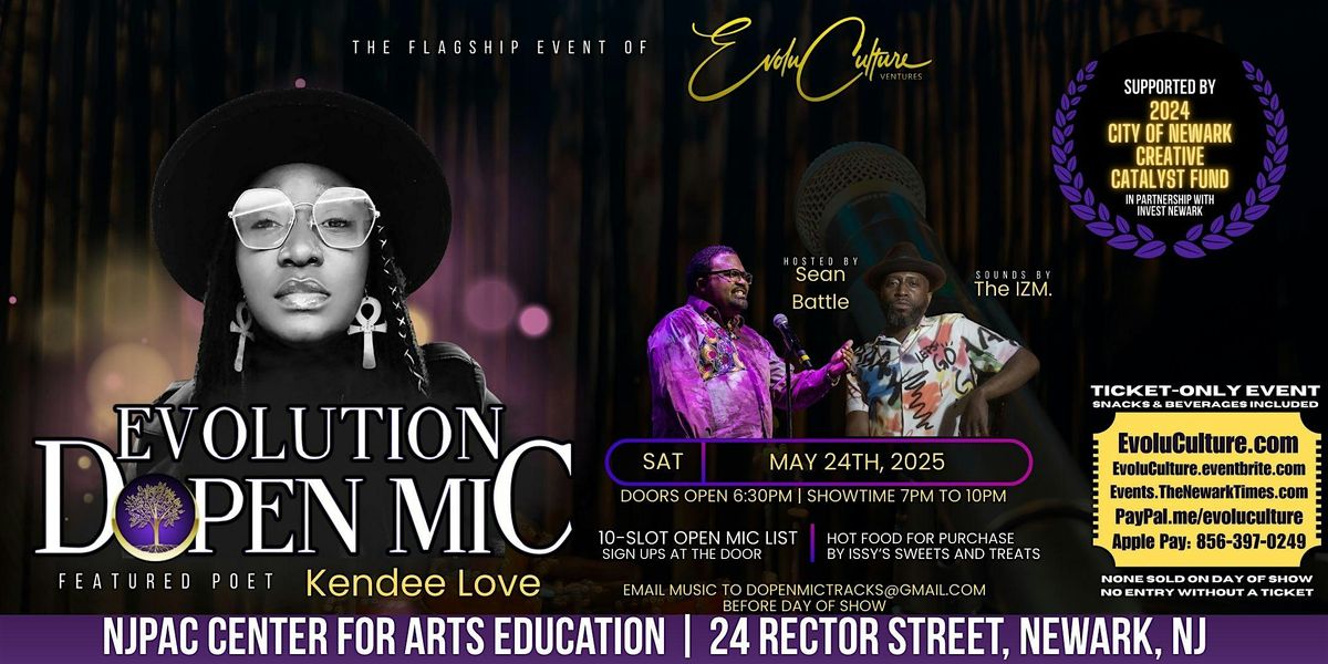 Evolution Dopen Mic 5/24 Feat. Kendee Love, 24 May | Event in Newark | AllEvents