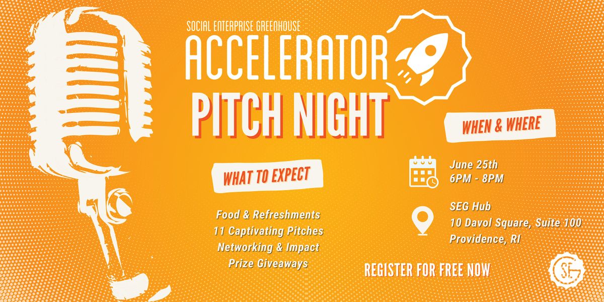 Accelerator Pitch Night, 25 June | Event in Providence | AllEvents
