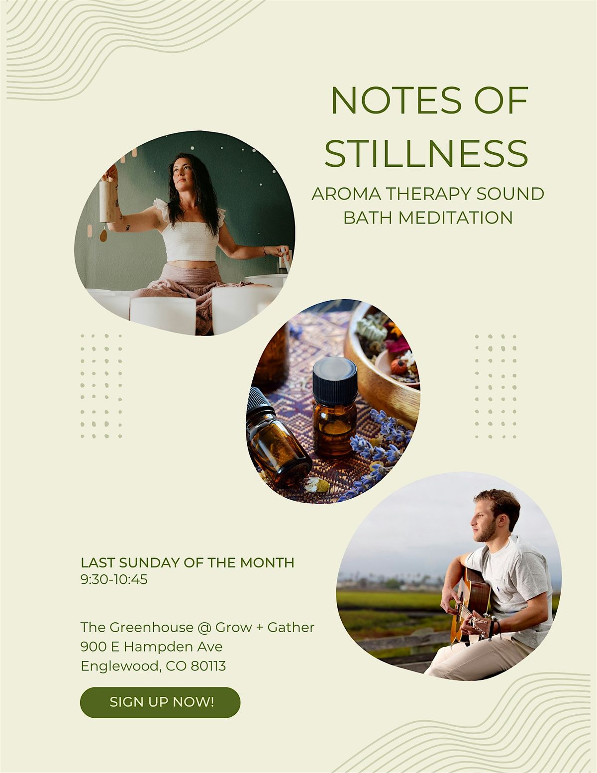 Notes of Stillness: greenhouse aromatherapy soundbath, 31 August | Event in Englewood | AllEvents