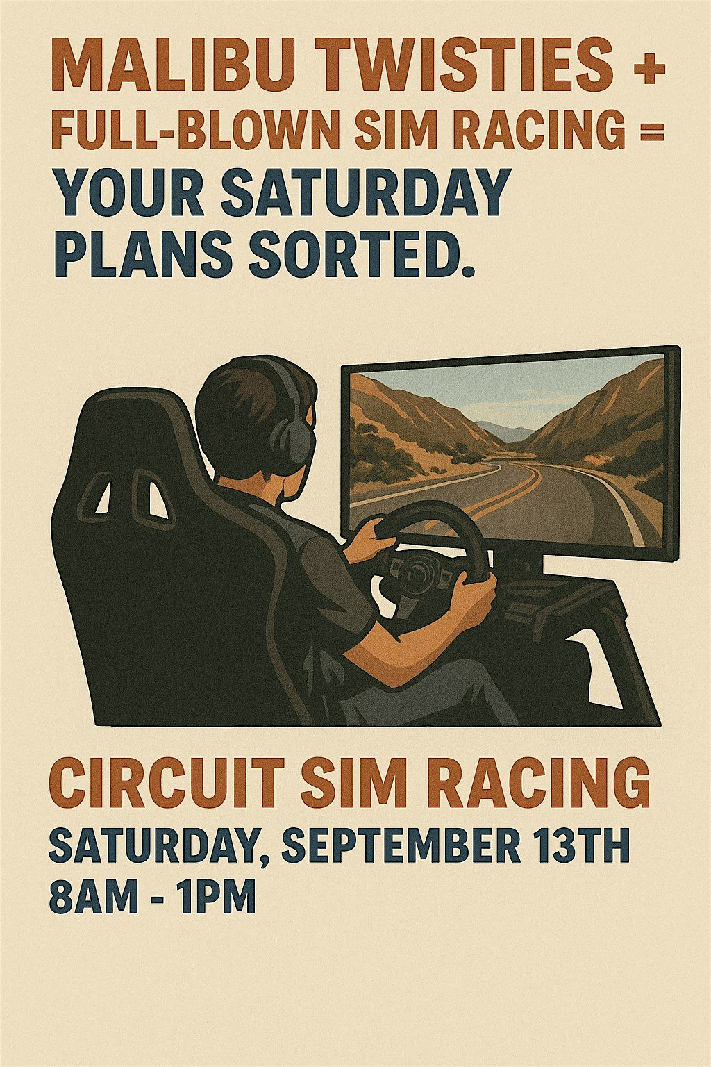 Malibu Drive &amp; Sim Racing