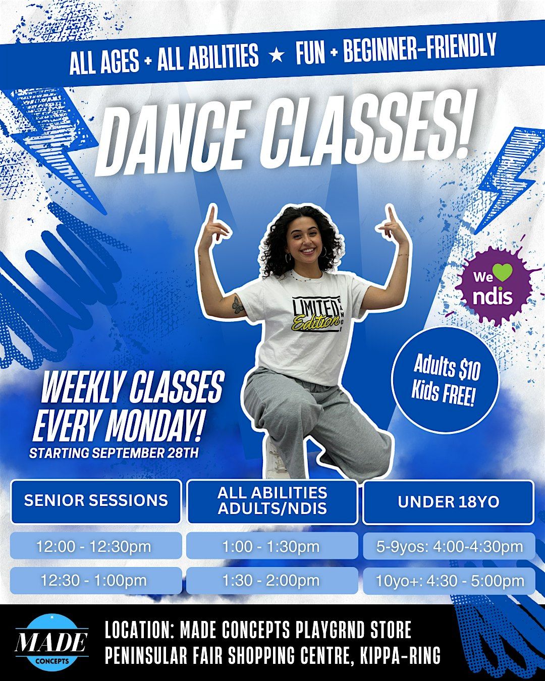 FREE for U18 - Dance Classes for All Ages| Peninsular Fair Shopping Centre | Event in Kippa-Ring | AllEvents