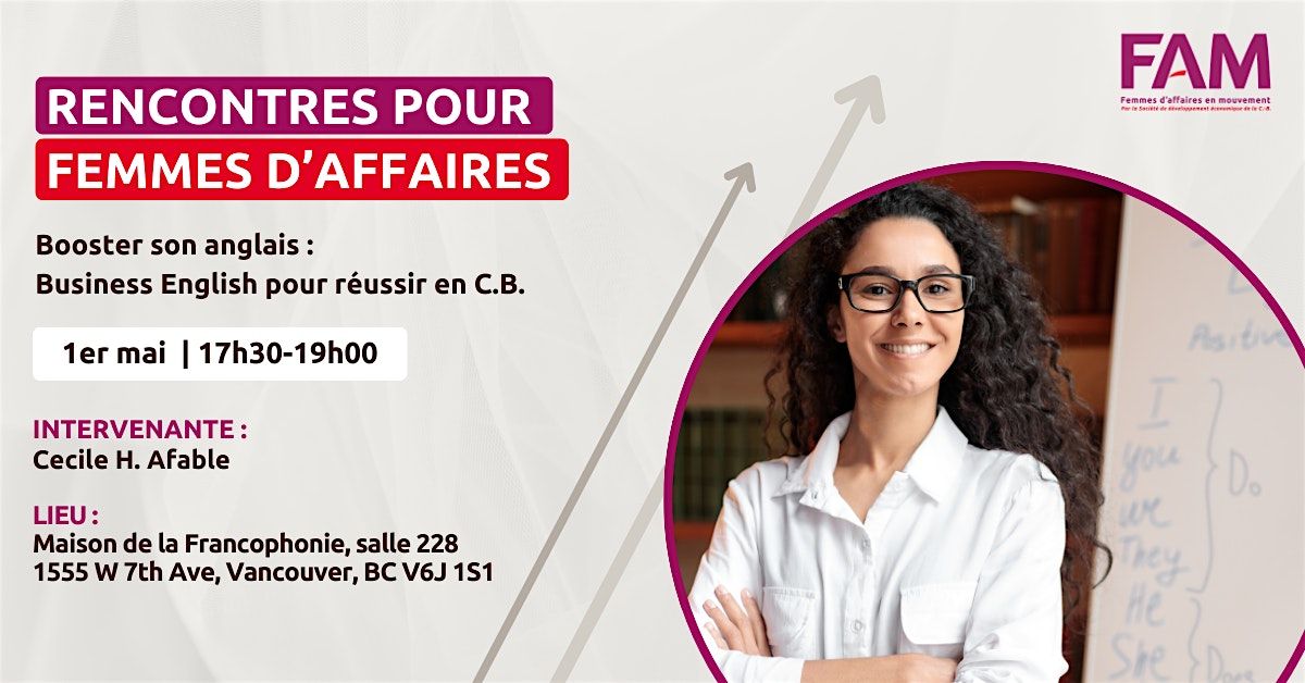 Booster son anglais : Business English pour réussir en C.B., 1 May | Event in Vancouver | AllEvents
