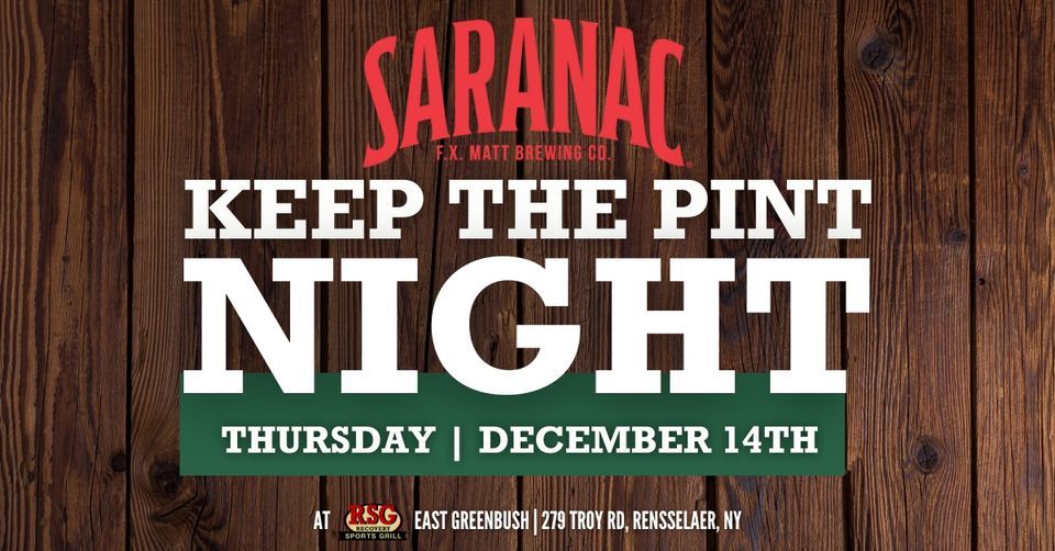 Keep The Pint Night At RSG East Greenbush! ?, 279 Troy Rd, Rensselaer