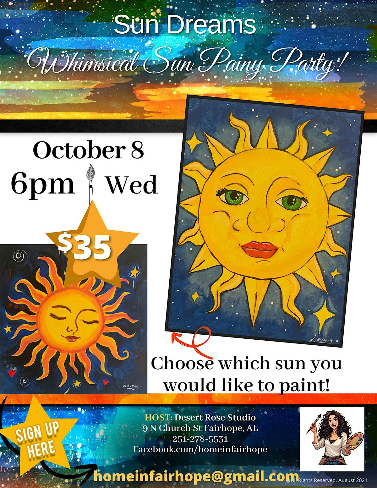 Dreaming of Sun Paint and Sip Party!, 8 October | Event in Fairhope | AllEvents