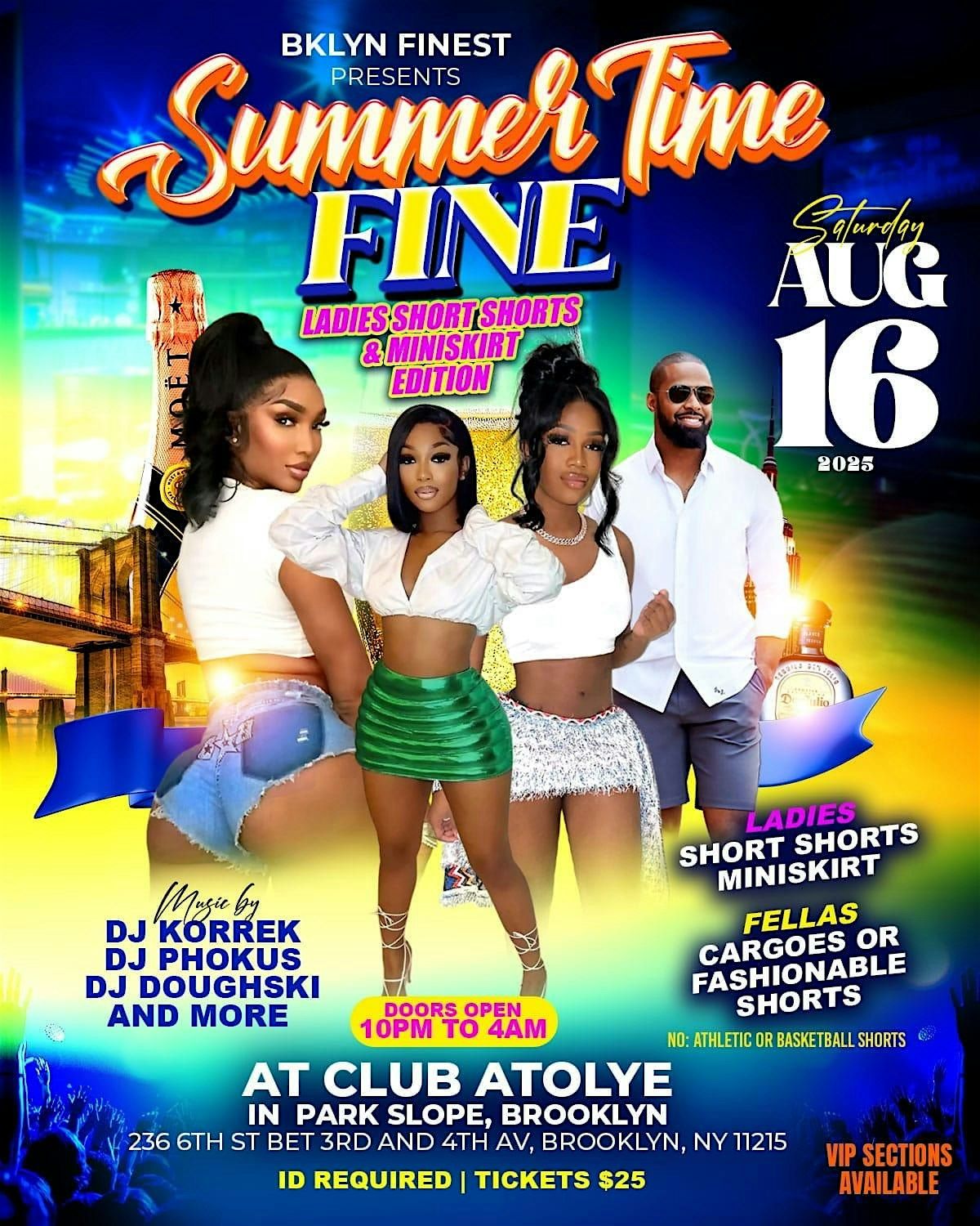 SUMMER TIME FINE (SHORTS AND MINI SKIRTS), 16 August | Event in Brooklyn | AllEvents