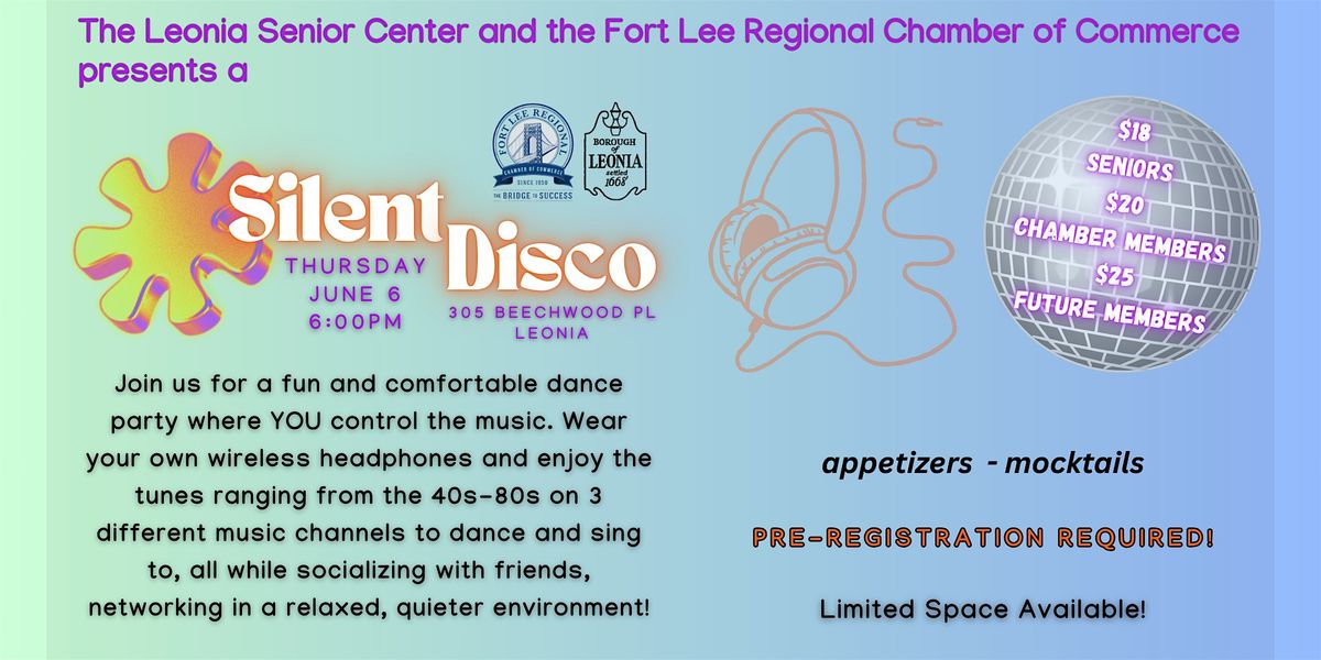 Silent Disco Networking Party, 6 June | Event in Leonia | AllEvents