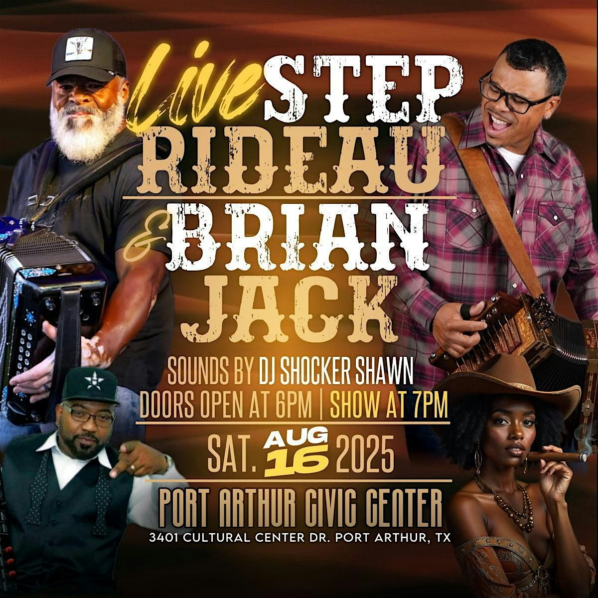 Zydeco Boots and Dukes! Performing live Brian Jack and Step Rideau!, 16 August | Event in Port Arthur | AllEvents