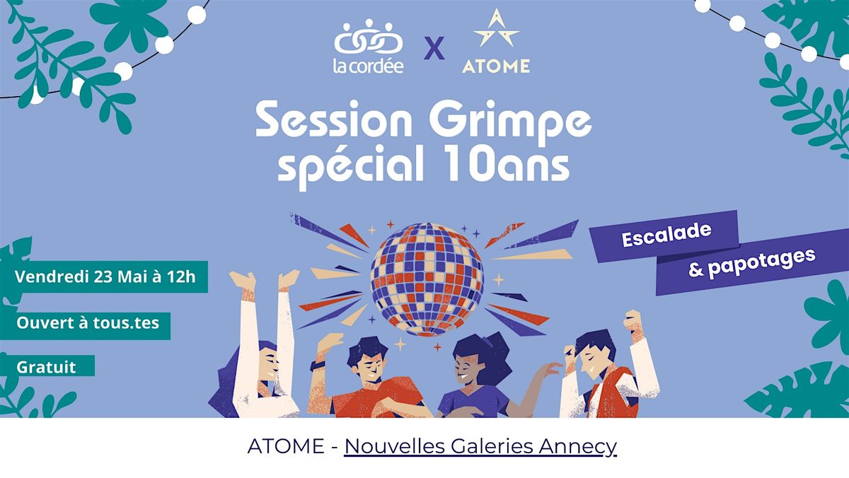 Grimpe chez Atome & dej' chez Pebble !, 23 May | Event in Annecy | AllEvents