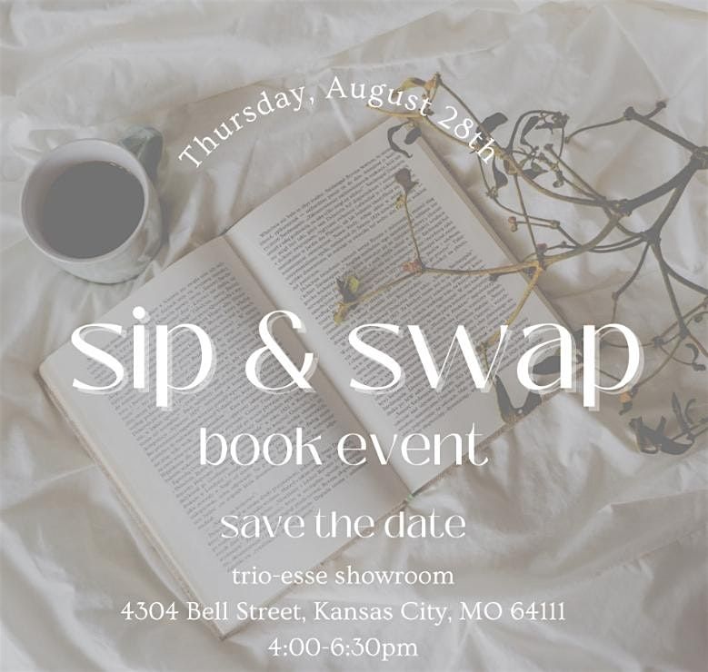 Sip & Swap Book Event, 28 August | Event in Kansas City | AllEvents