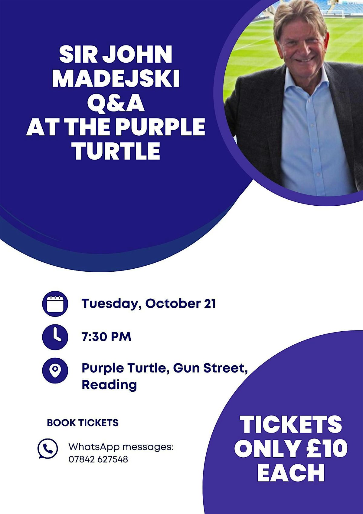 Sir John Madejski Q&A, 24 February | Event in Reading | AllEvents