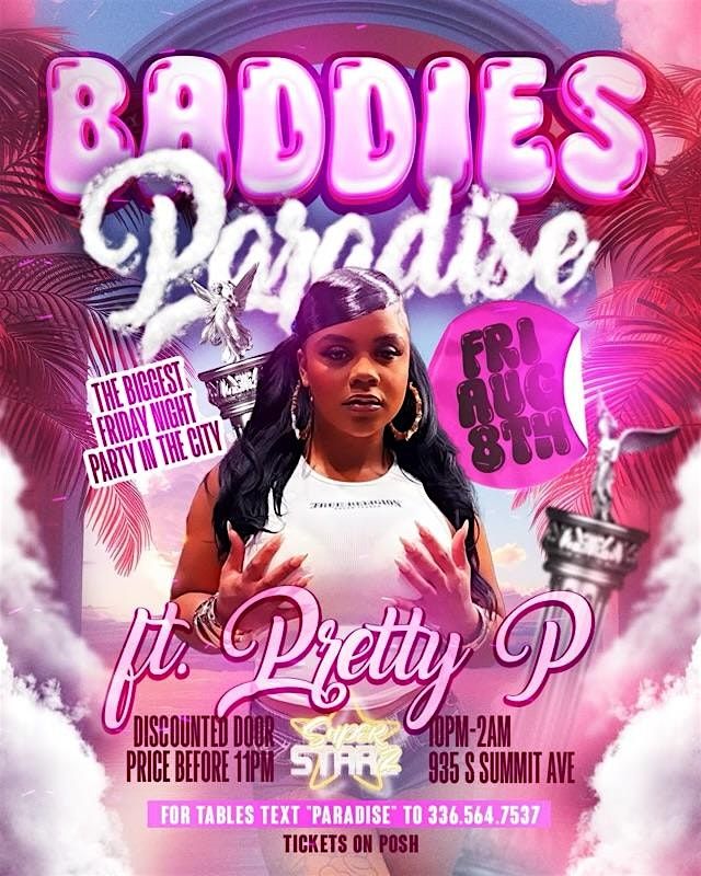 Pretty P Live in the building Aug 8th text 704-674-2207 for tables, 8 August | Event in Charlotte | AllEvents