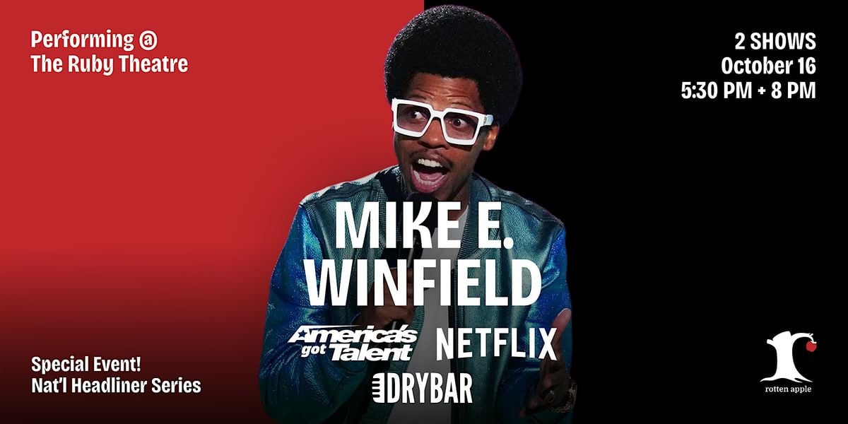 Standup Comedy Show w/ Mike E. Winfield, 16 October | Event in Chelan | AllEvents