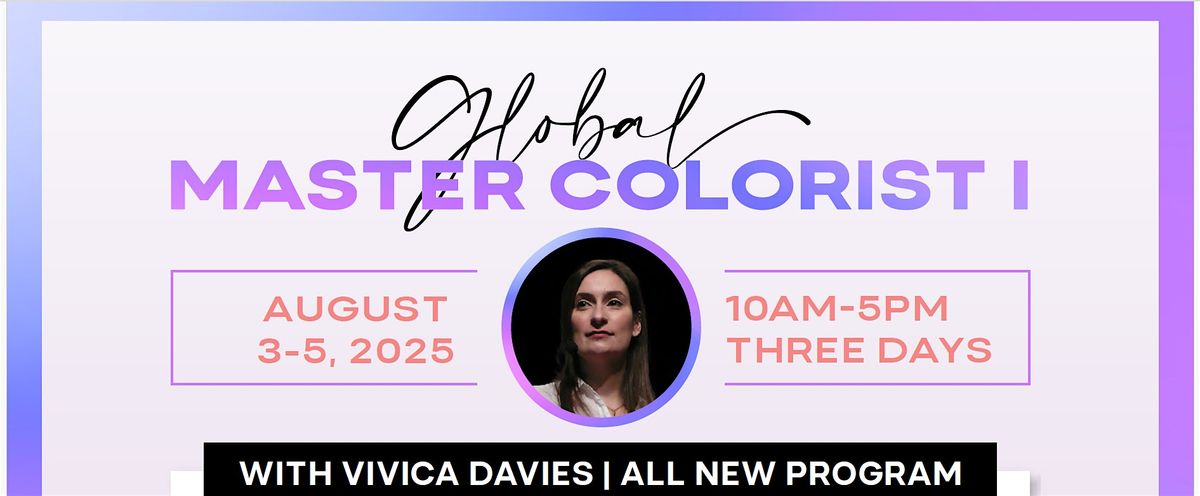 All New Curriculum! Global Master Colorist I with Vivica Davies, 3 August | Event in Orlando | AllEvents