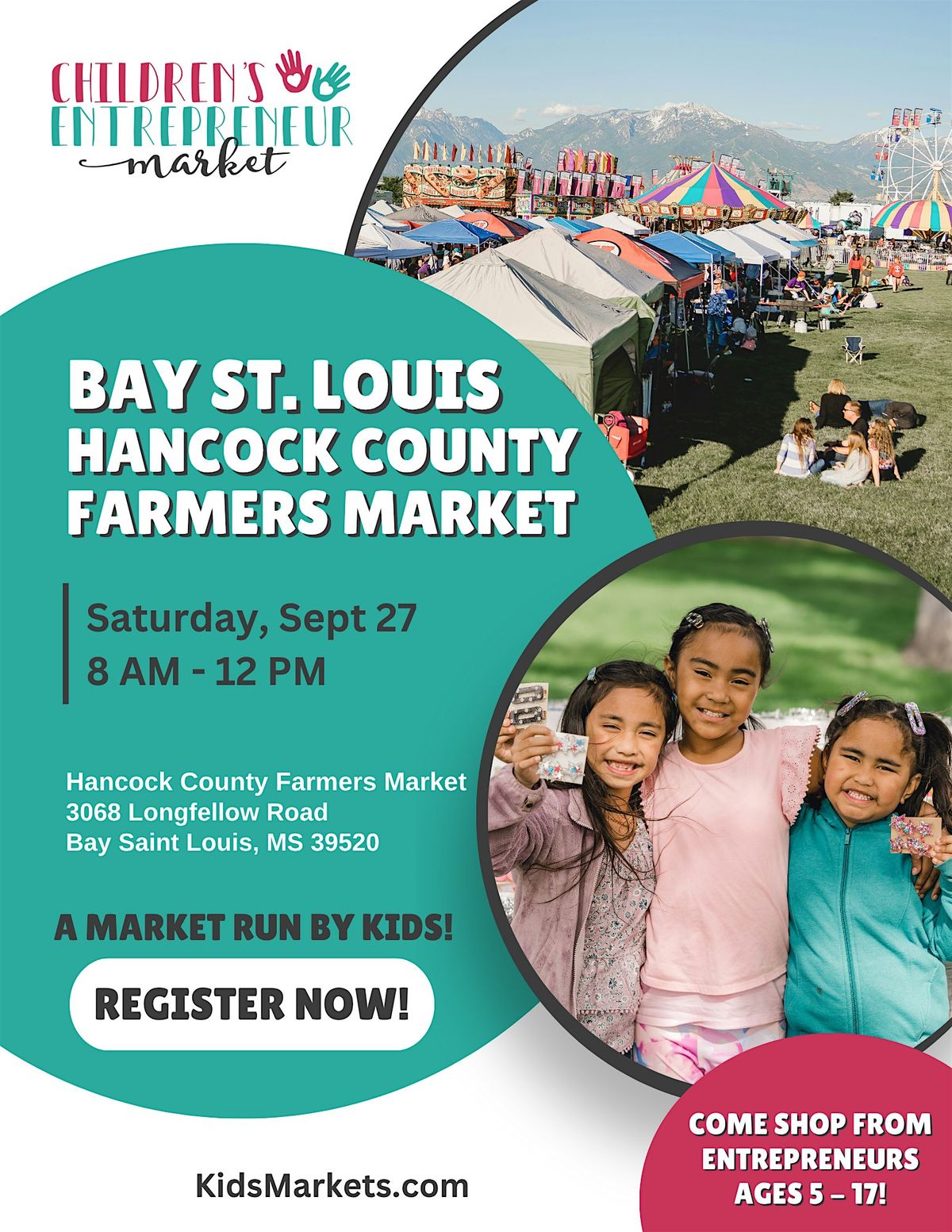 Kids Market @ The Hancock County Farmers Market!, 27 September | Event in Bay St. Louis | AllEvents