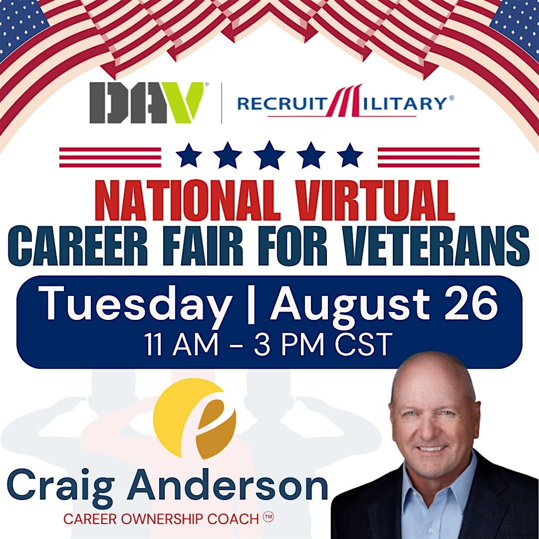 National Virtual Career Fair for Veterans, 26 August | Online Event | AllEvents
