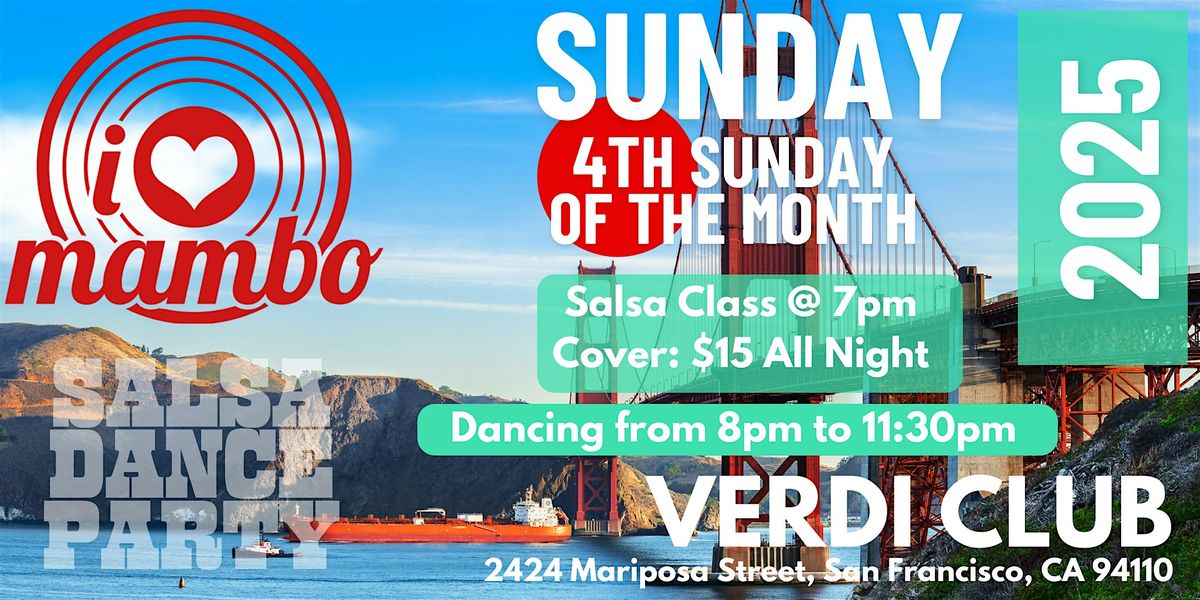 iHeartMambo Salsa Mambo Dance Party in San Francisco (7pm-11:30pm), 26 October | Event in San Francisco | AllEvents