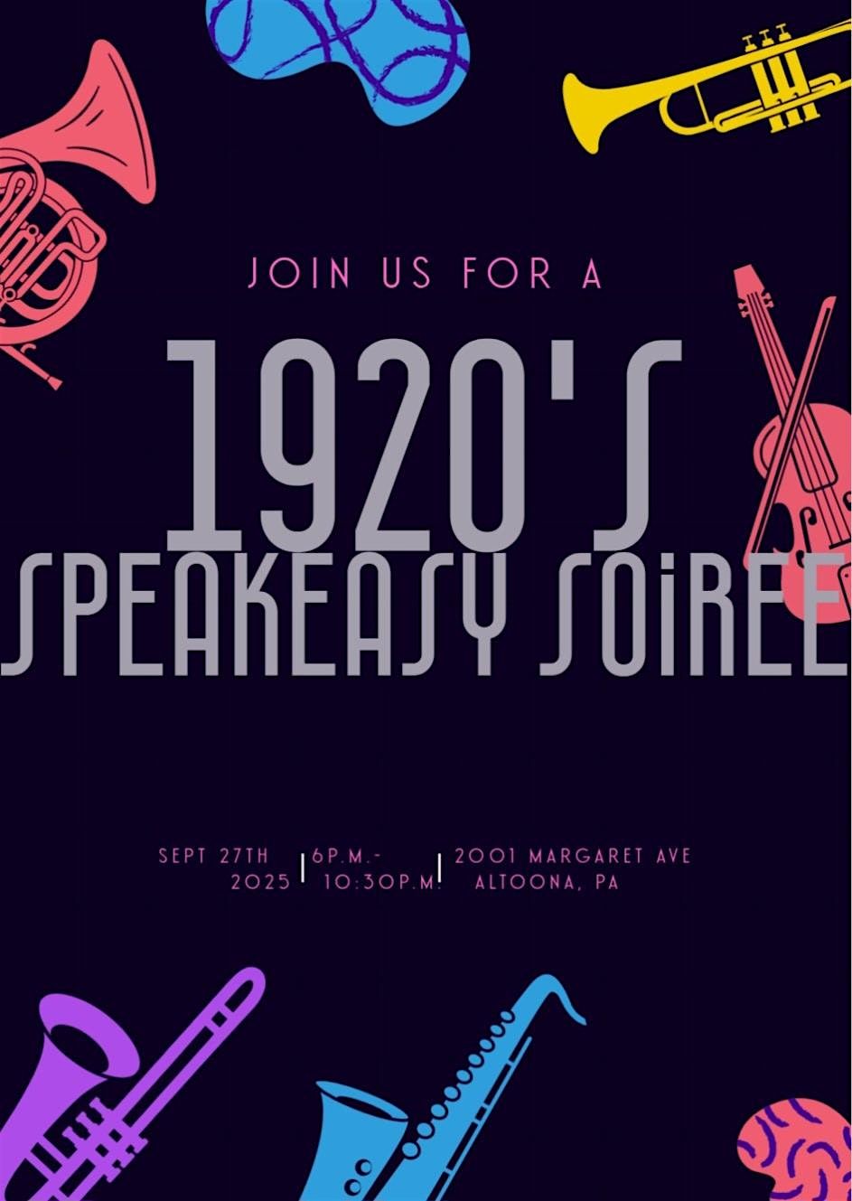 Speakeasy Soiree, 27 September | Event in Altoona | AllEvents