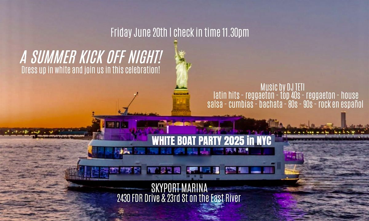 WHITE BOAT PARTY 2025 in NYC, 20 June | Event in New York | AllEvents
