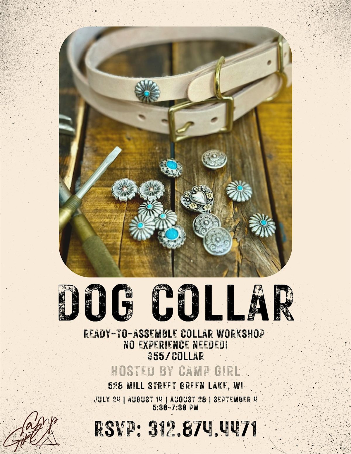 Summer Camp: Make your own dog collar, 28 August | Event in Green Lake | AllEvents