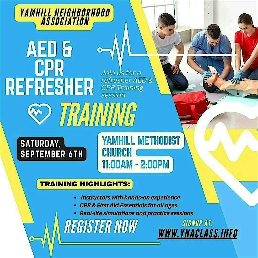 AED/CPR Refresher Class September 6th, 2025, 6 September | Event in Yamhill | AllEvents