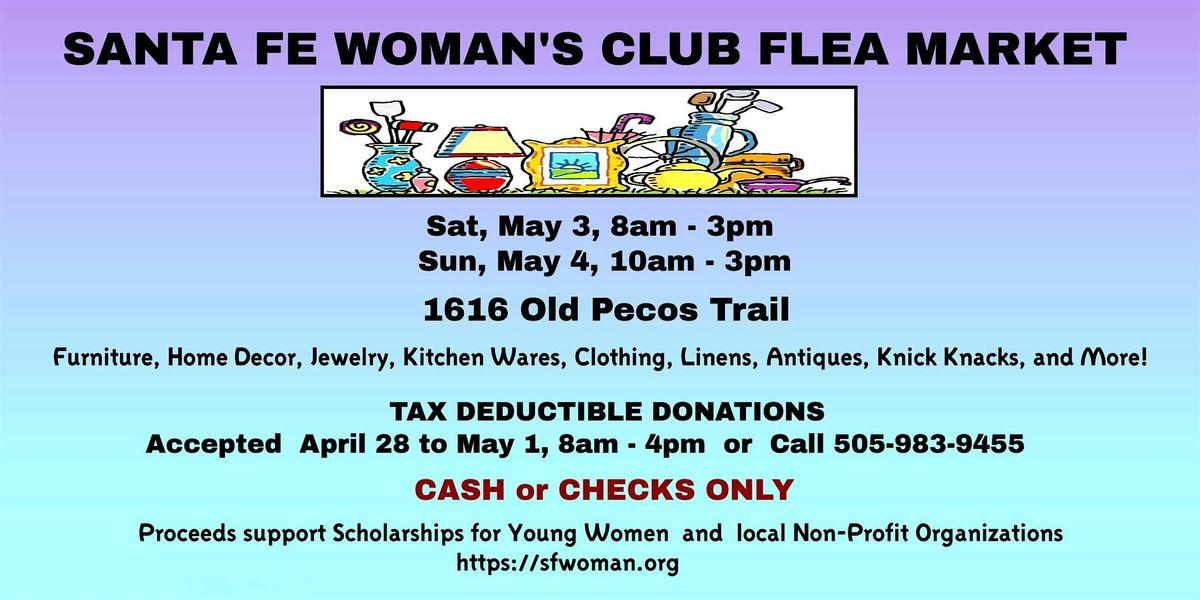 SANTA FE WOMAN'S CLUB FLEA MARKET | Event in Santa Fe | AllEvents