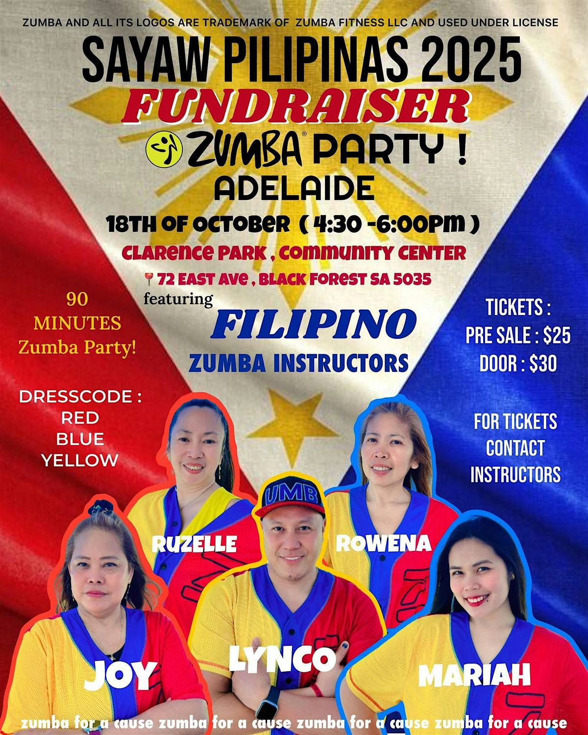 Sayaw Pilipinas October 18, 2025 Adelaide | Fun Zumba Party for all nations, 18 October | Event in Black Forest