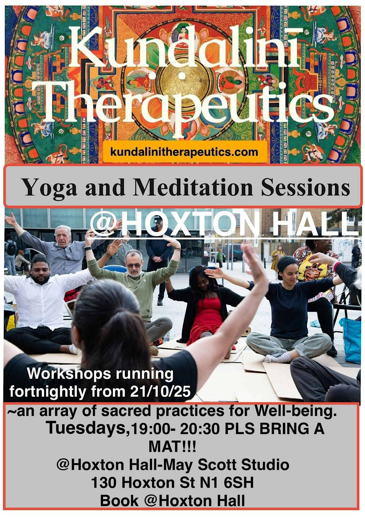 Kundalini Therapeutics @Hoxton Hall, 2 December | Event in London | AllEvents