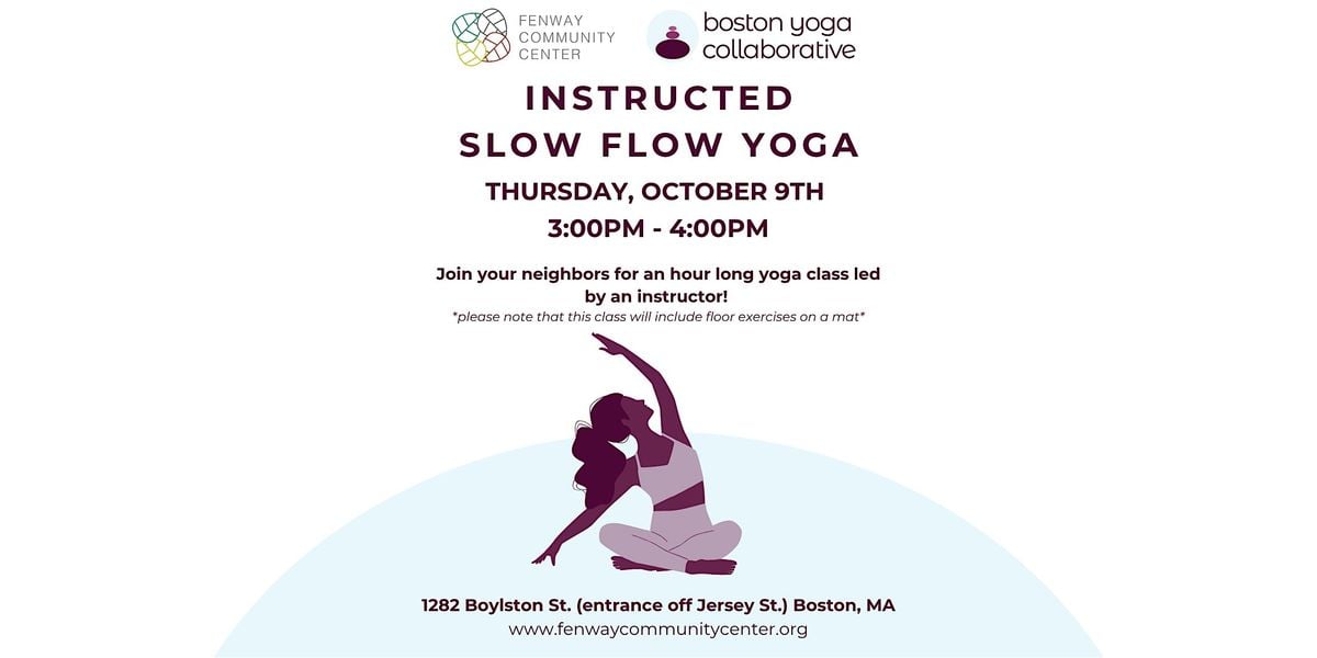 Instructed Slow Flow Yoga, 9 October | Event in Boston | AllEvents