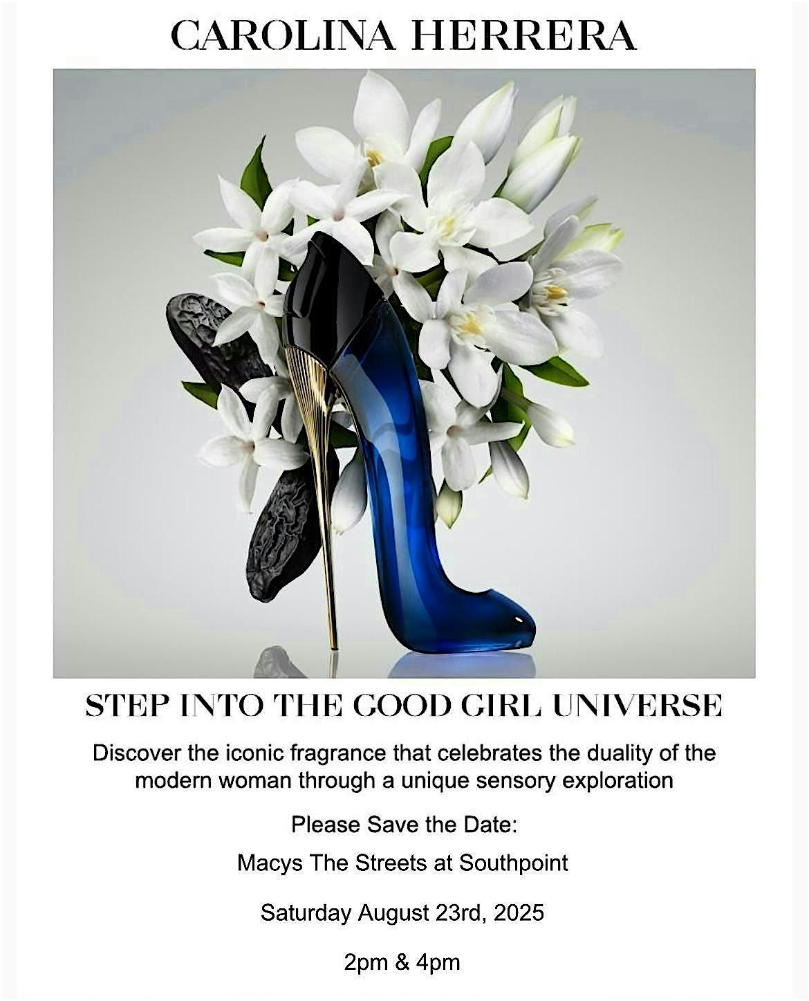 Carolina Herrera Masterclass, 23 August | Event in Durham | AllEvents