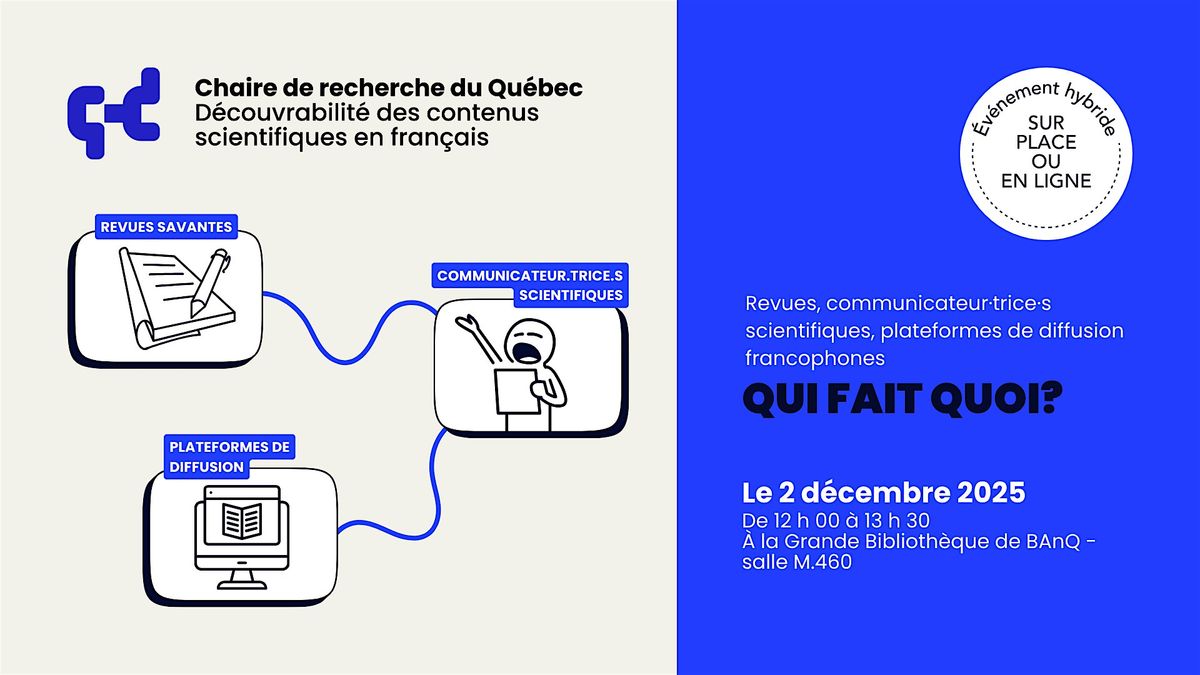 Panel interprofessionnel #1 : Qui fait quoi?, 2 December | Event in Montréal | AllEvents