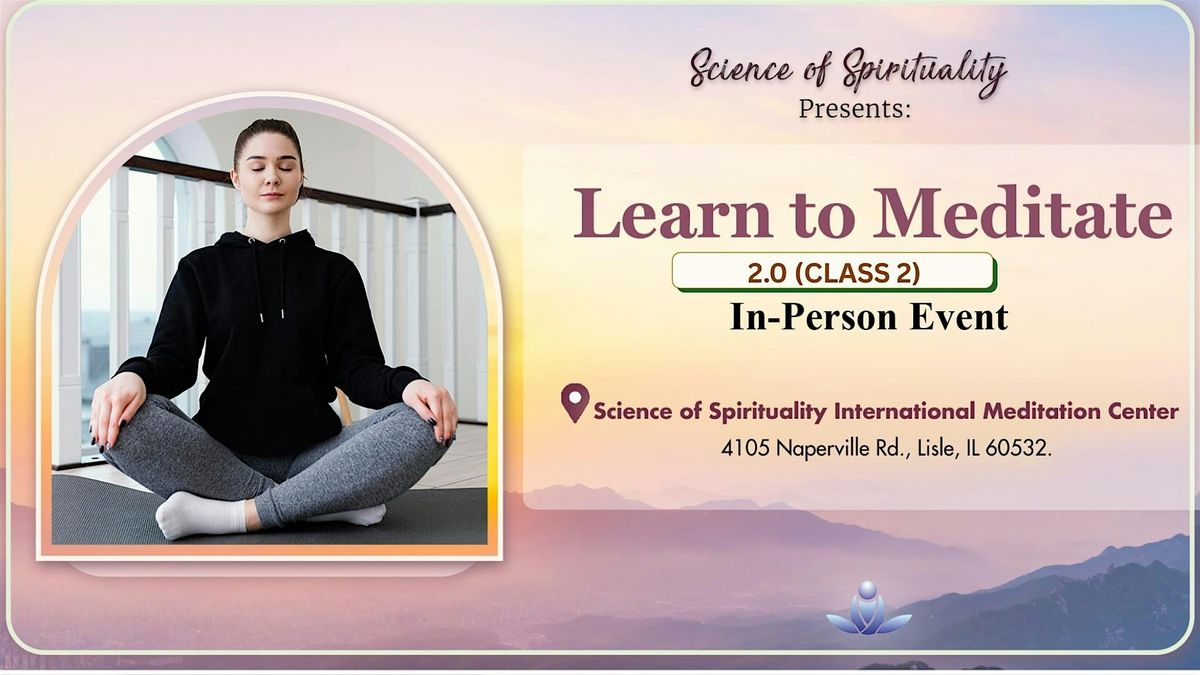 Learn to Meditate 2.0, 15 October | Event in Lisle | AllEvents
